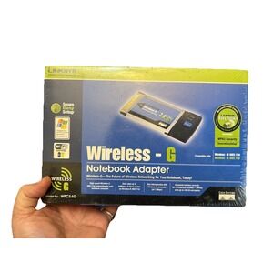Cisco Linksys WPC54G Wireless-G Notebook Adapter CardBus Adaptor Card Laptop PC